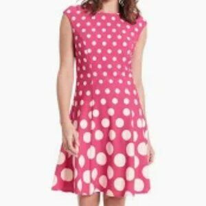 London Times Women's Cap Sleeve Fit and Flare-Elegant Summer Cocktail Graduation